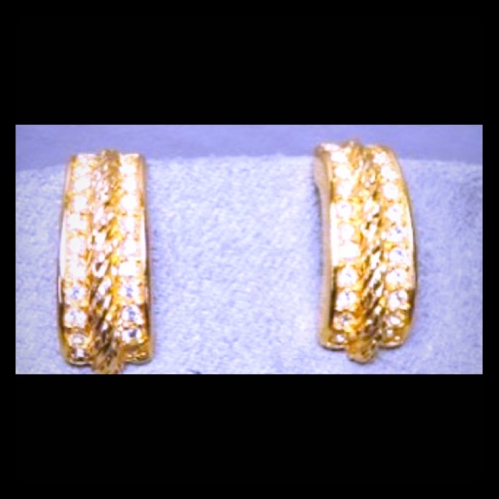 Christian Dior signed clip earrings